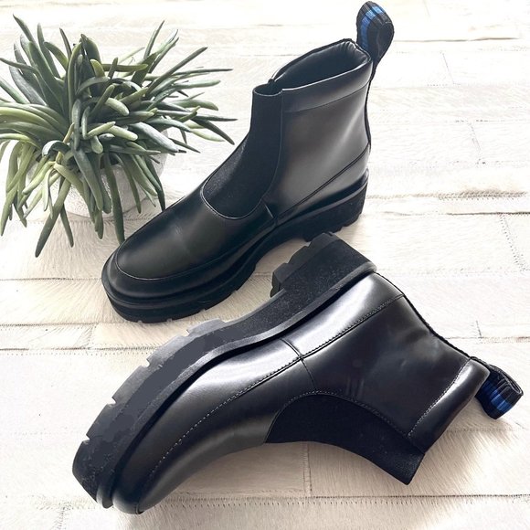 NWT 3.1 Phillip Lim Avril Lugsole Leather Chelsea Boots in Black - Picture 5 of 13